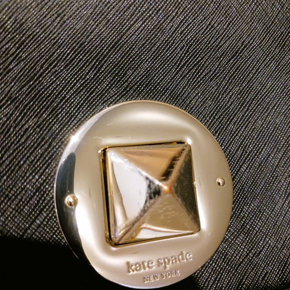 Trendy Kate Spade Black Saffiano Leather Turn-lock Crossbody Adjustable strap - Picture 8 of 13